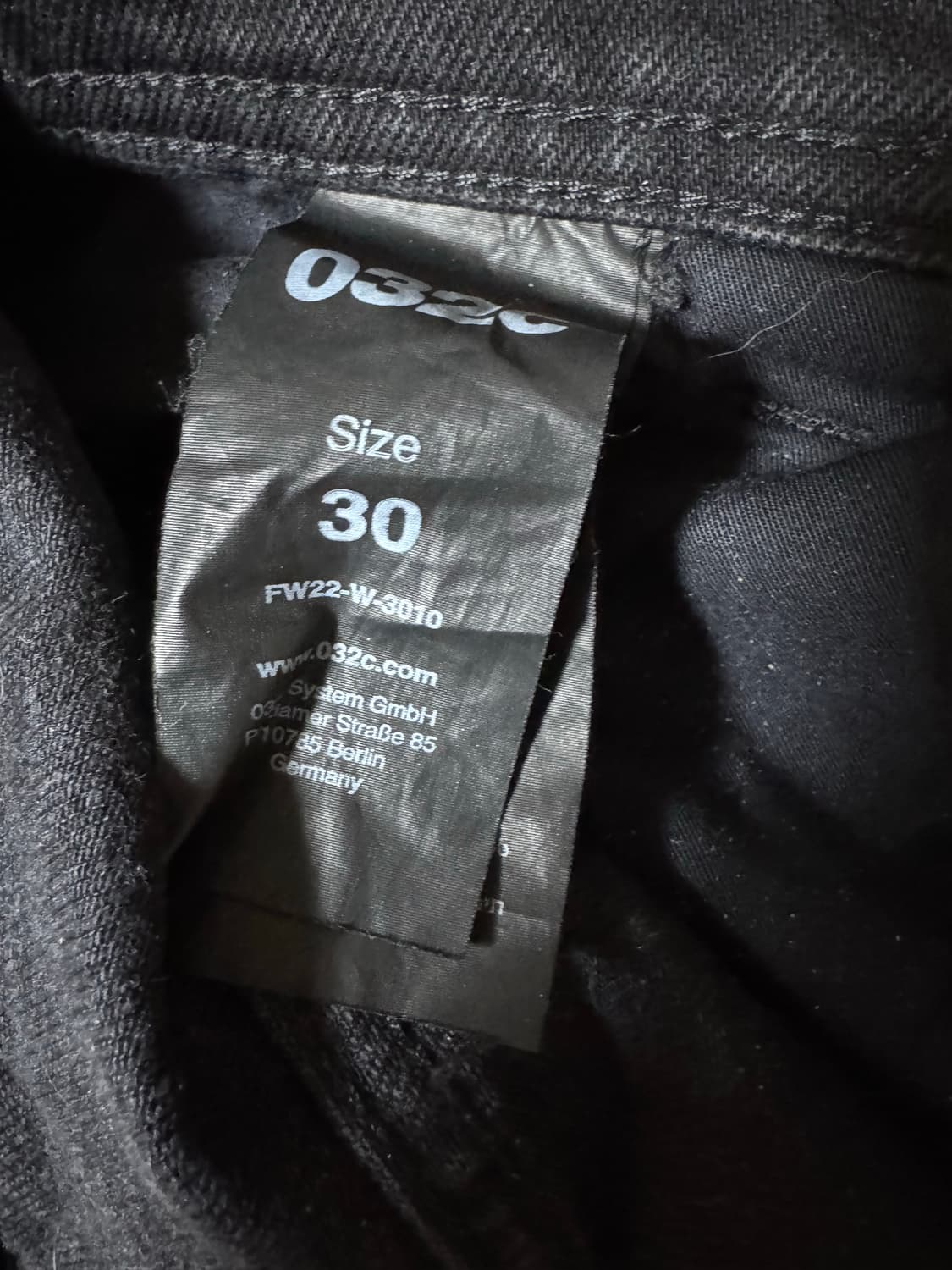 032c 워시드 스트레이트 진 블랙 30 상품이미지4