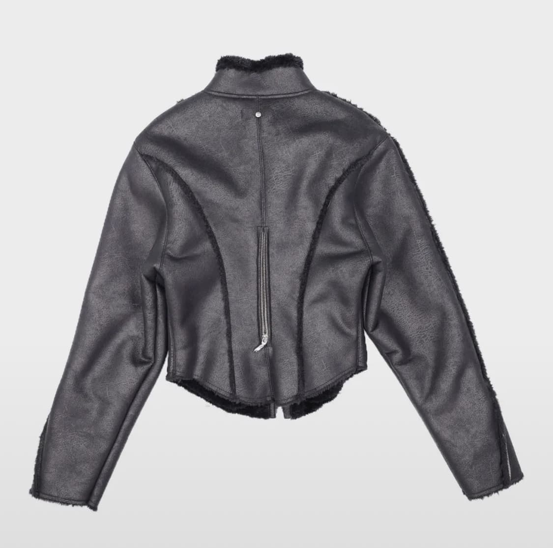 604서비스 무스탕 블랙 M사이즈 판매 상품이미지4