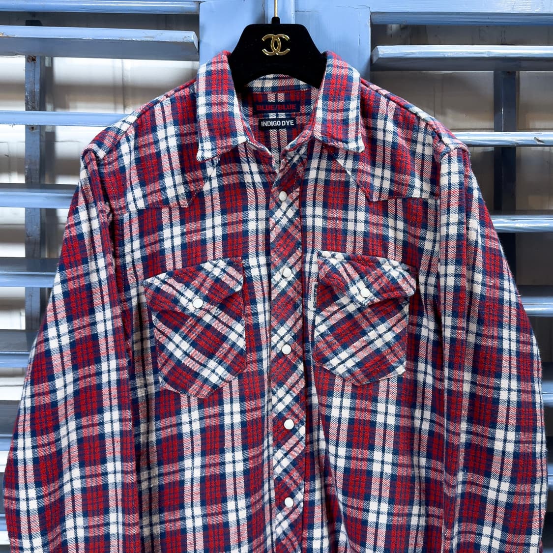 블루블루 Japan 인디고 다이 셔츠 상품이미지2