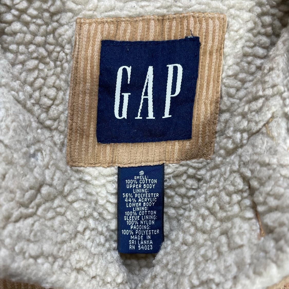 빈티지 갭 코듀로이 셰르파 자켓 실측 105 상품이미지10