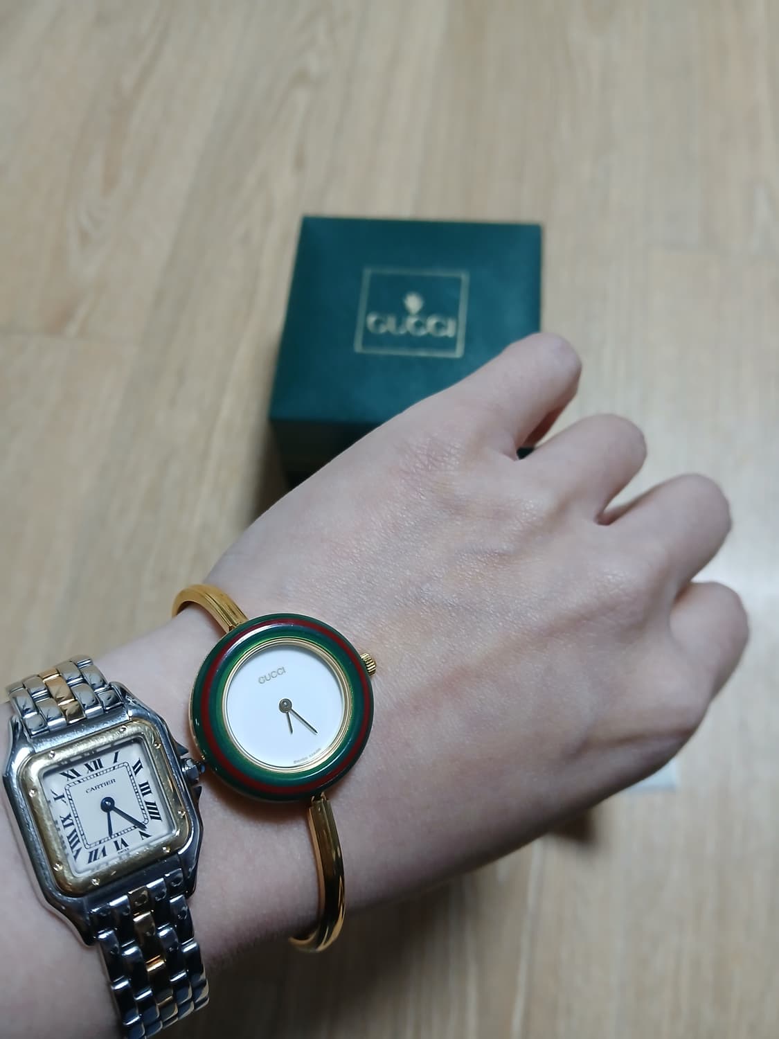 정품)구찌 베젤링 시계 풀세트 상품이미지4