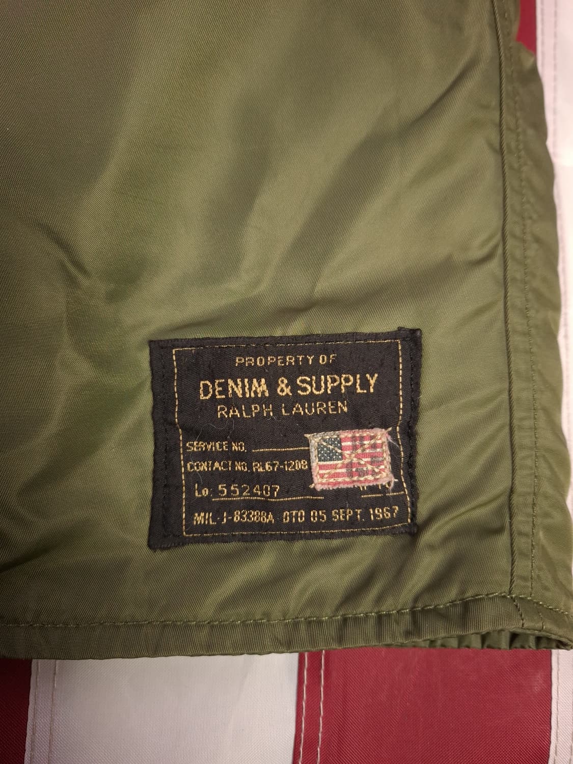 오리지날 데님앤서플라이 폴로 성조기 N-3B 파카 상품이미지6