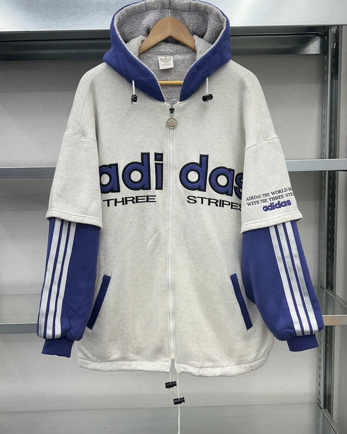 (L)80~90'S 아디다스 빅로고 점퍼-M1174 상품이미지1