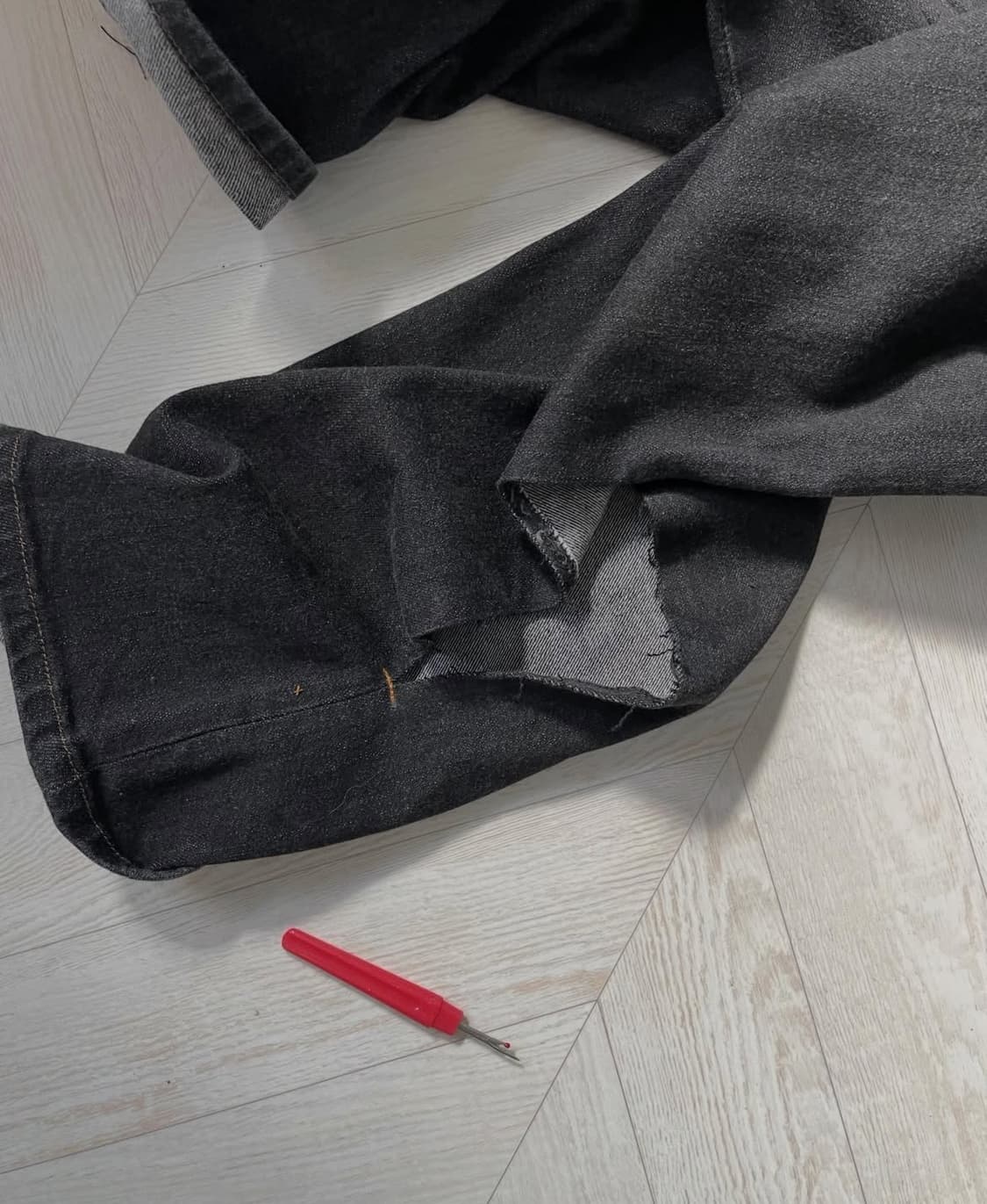 마츠리 동은 side slit pants (black) 상품이미지2