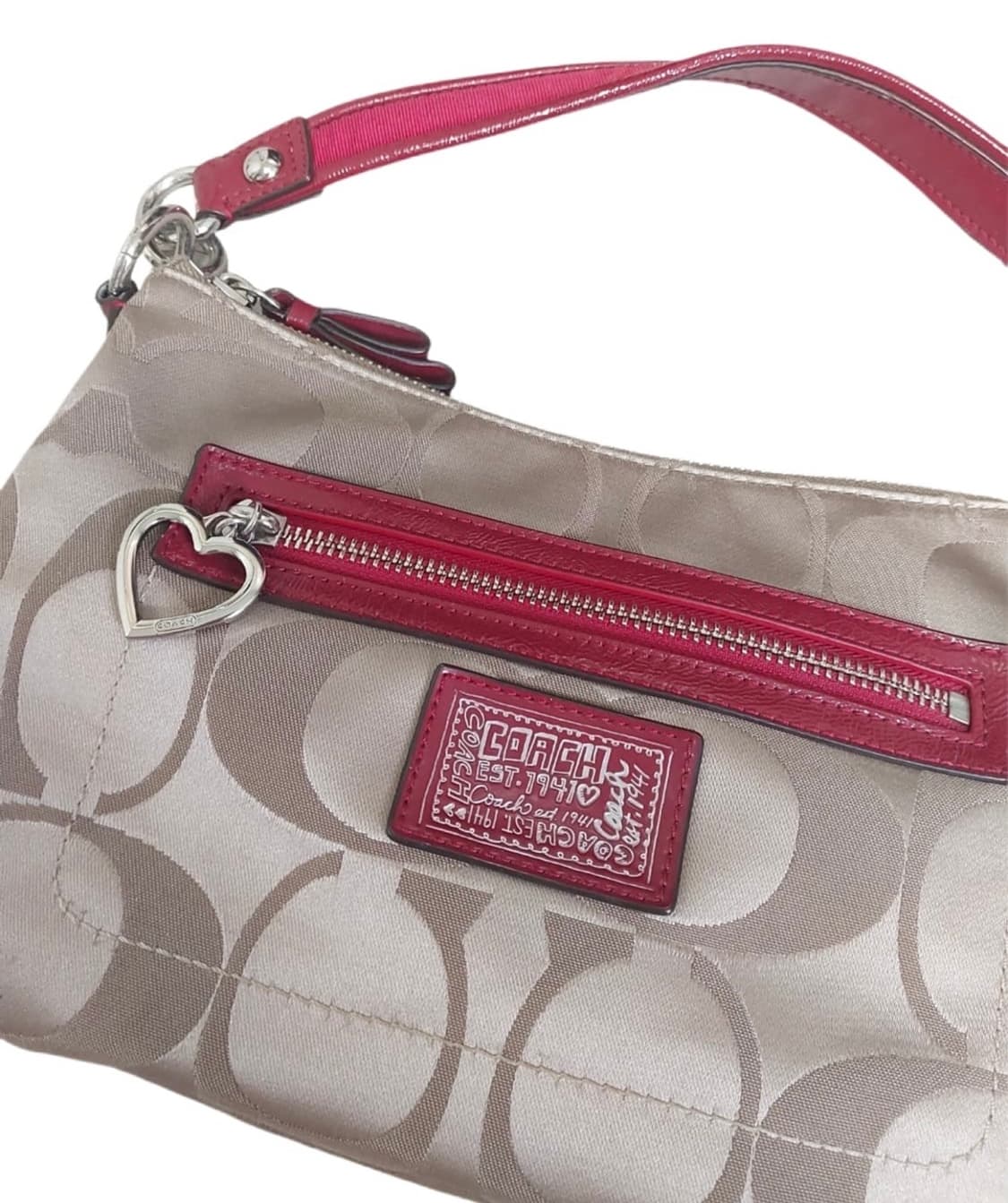 COACH 코치 데이지 새틴 하트로고 미니백 y2k 2000s 하이틴 상품이미지3
