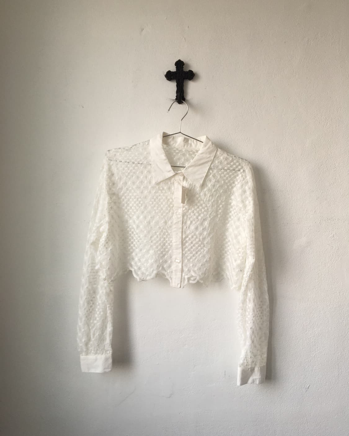 Pattern point see through shirtPattern p 상품이미지2