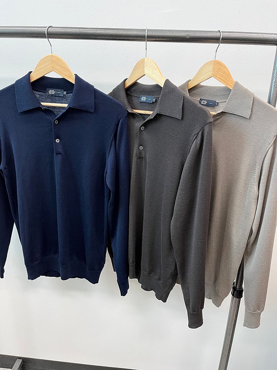 95-100) 맨온더분 신형 카라 울니트 3종 상품이미지1