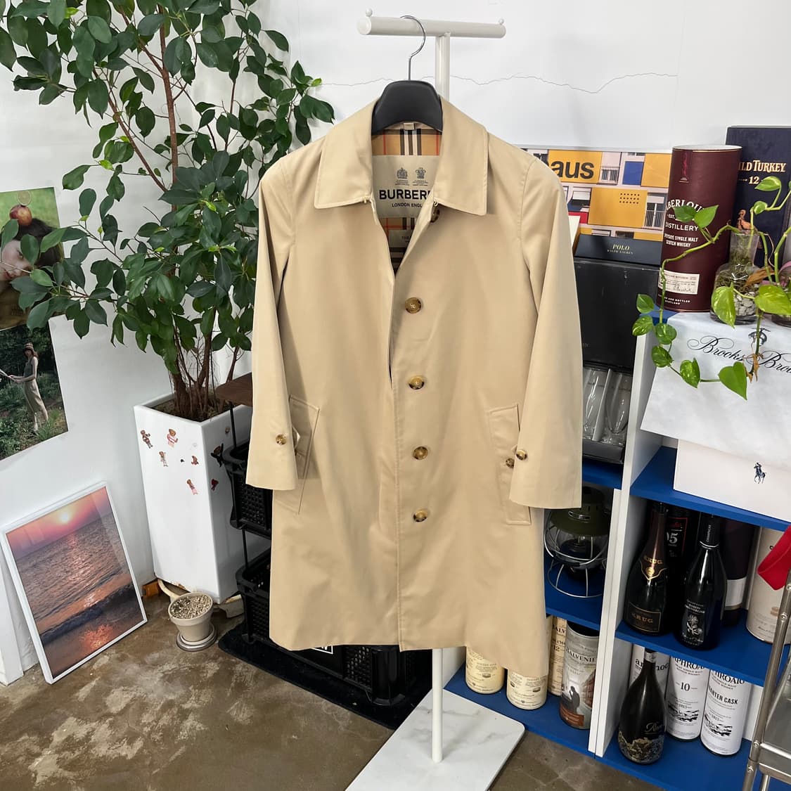 버버리 우먼 핌리코 싱글 트렌치 코트 M 상품이미지1