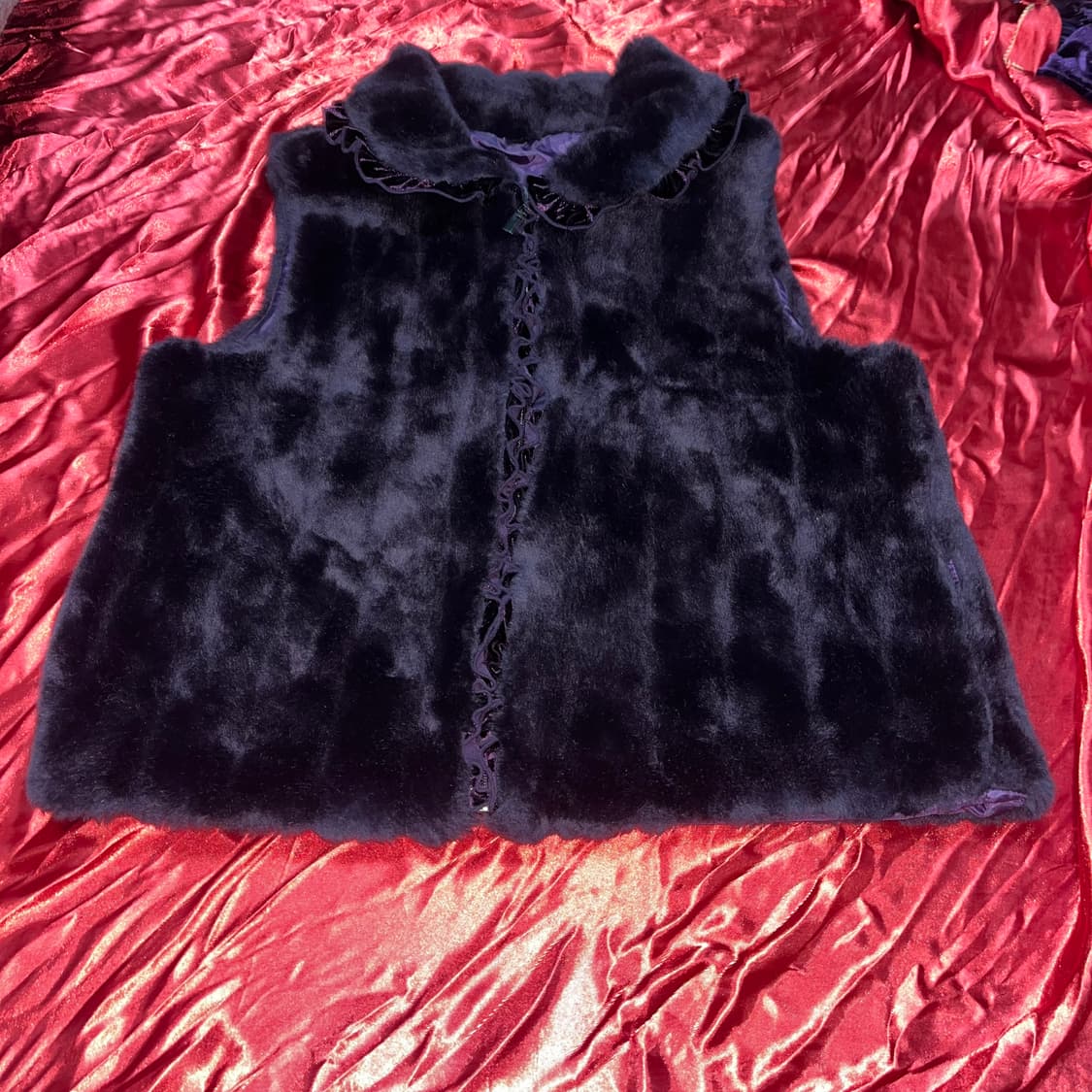 퍼플 레이스 빈티지 퍼조끼 상품이미지2