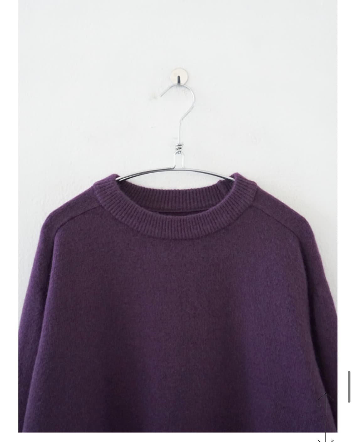 에프터먼데이 라운드 베리어스 니트- 퍼플 상품이미지3
