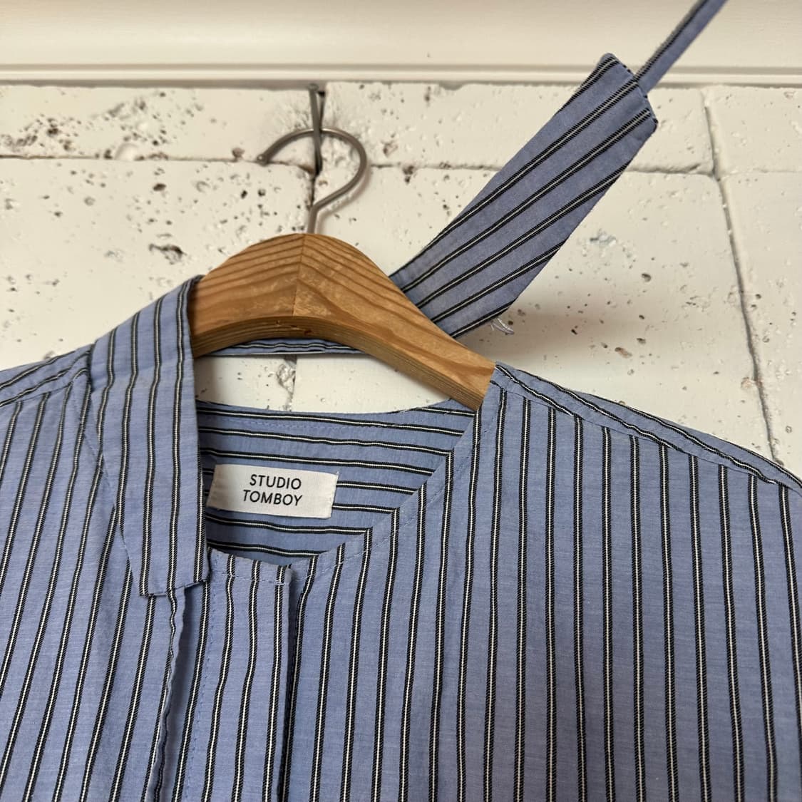 우먼free 스튜디오 톰보이 스트라이프 셔츠 상품이미지3