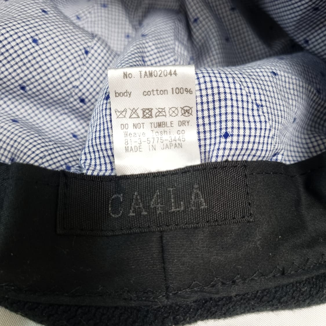 CA4LA 드레이프 캡 블랙 상품이미지7