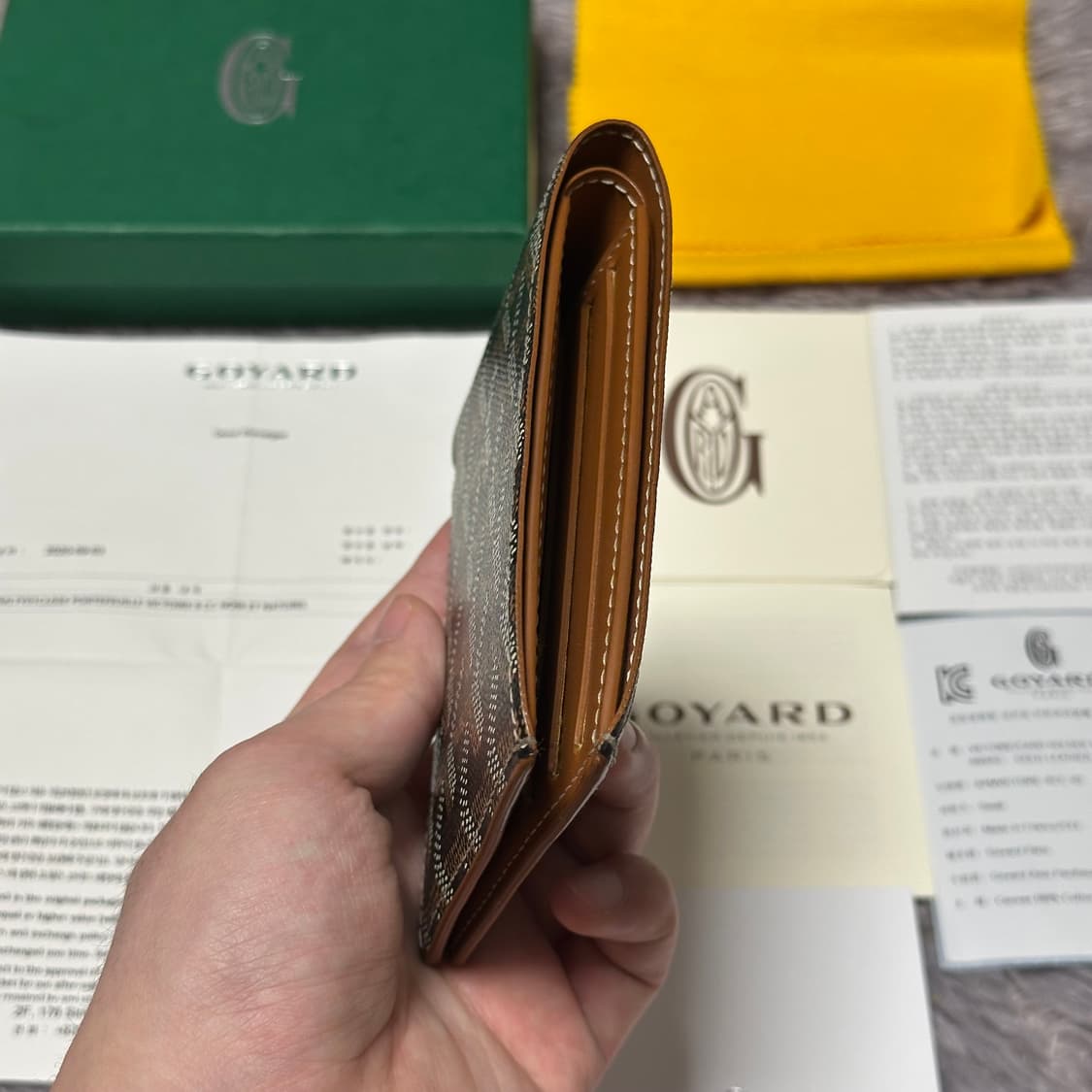 [풀구성] 고야드 빅투와르 반지갑 블랙탄 상품이미지4