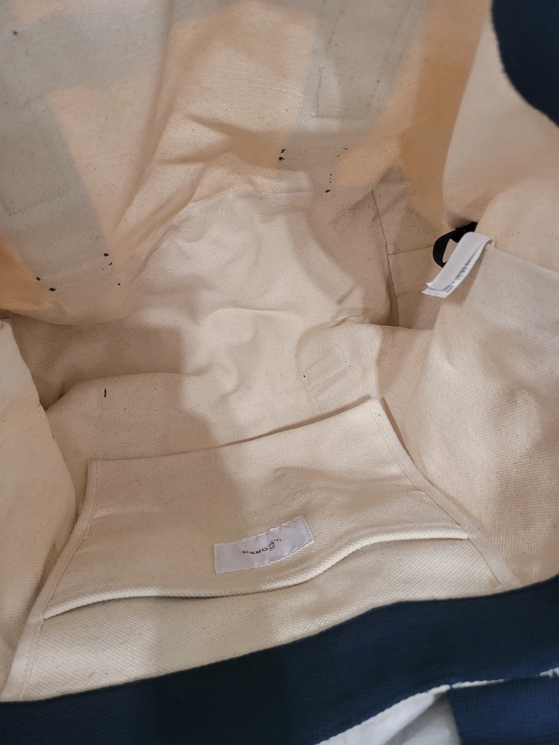 일꼬르소 정품] 일상과 여행을 잇는 감성, 웨빙 배색 캔버스 빅 토트백 상품이미지4