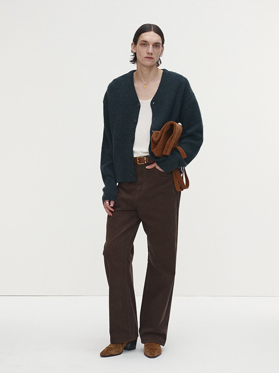 토니웩 브이넥 모헤어 가디건 L사이즈 상품이미지4