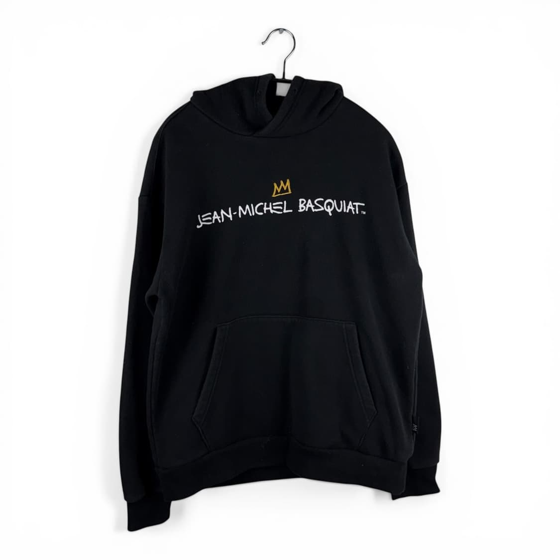 95) 장미쉘바스키아 로고 후드 티 블랙 상품이미지1