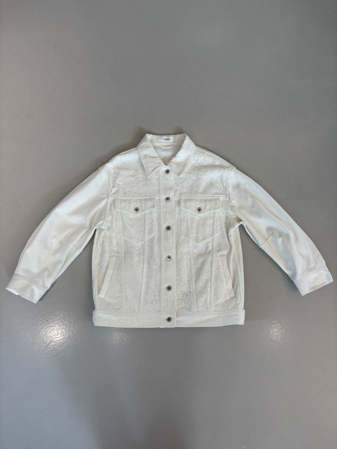 SNIDEL Lace Trucker Jacket 상품이미지2