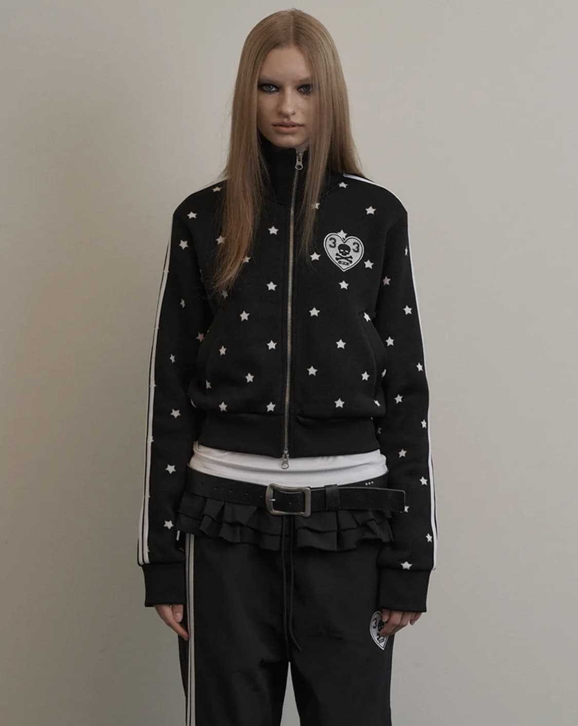 셋업이엑스이 집업 블랙 상품이미지1