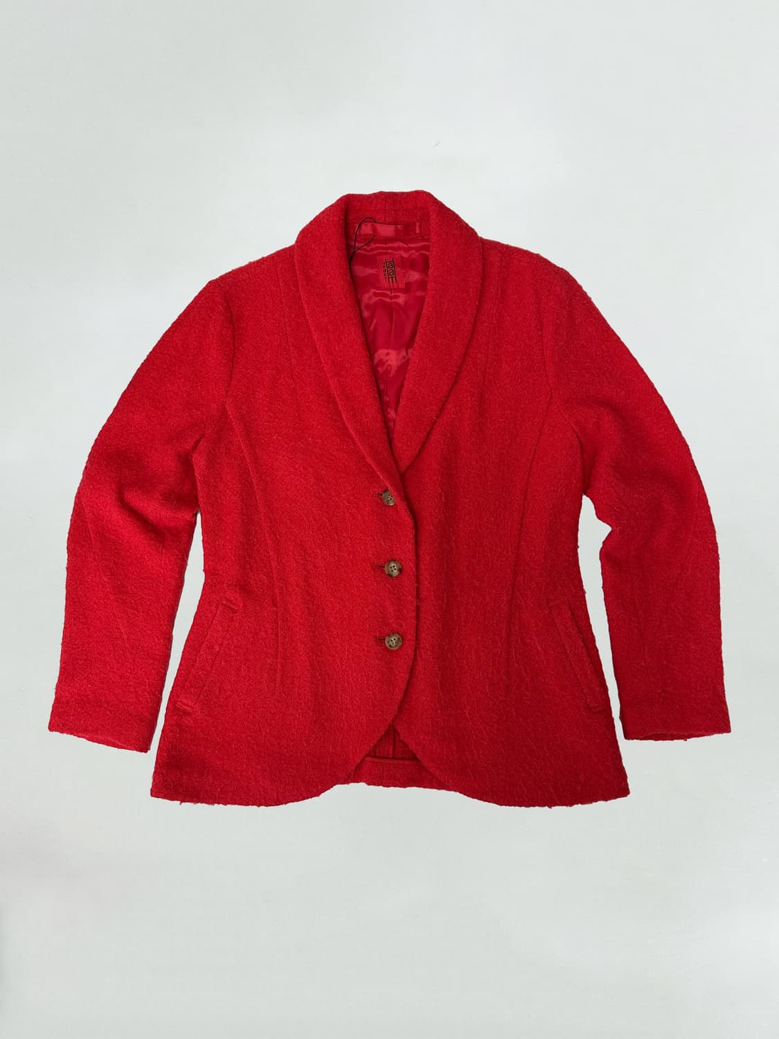 이세이미야케 HaaT 레드 부클레 알파카 자켓 상품이미지1