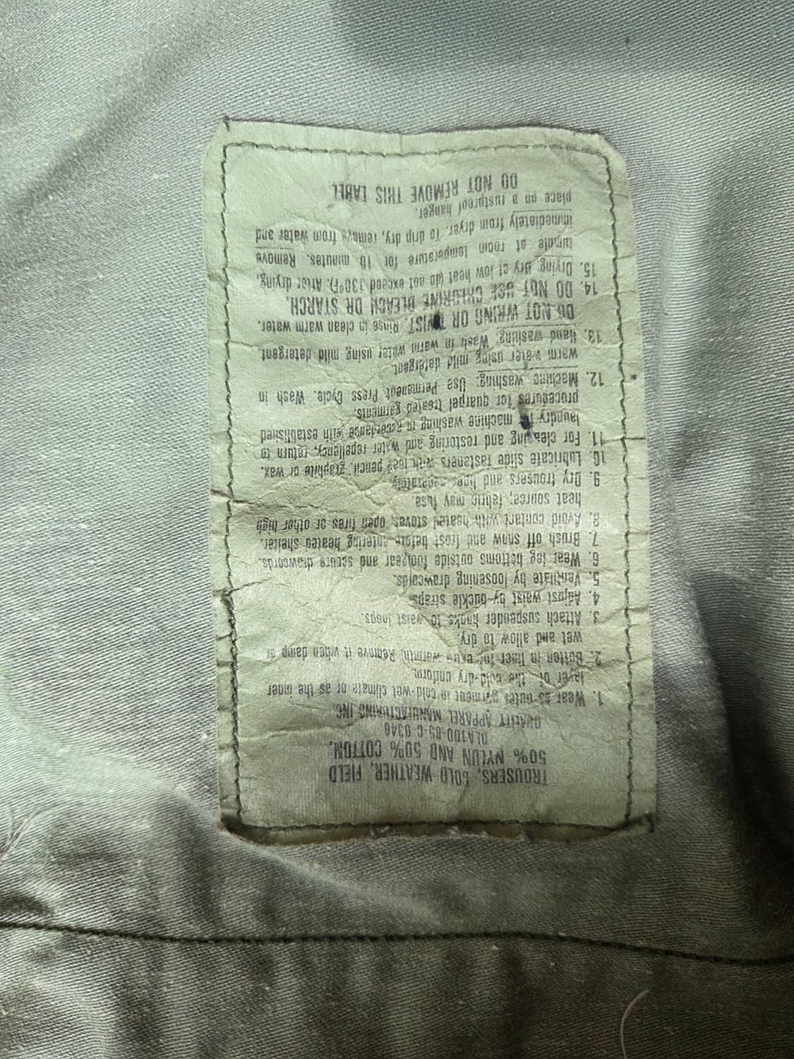 80s 오리지날 M-65 필드 팬츠 우드랜드 (M/S) 상품이미지8