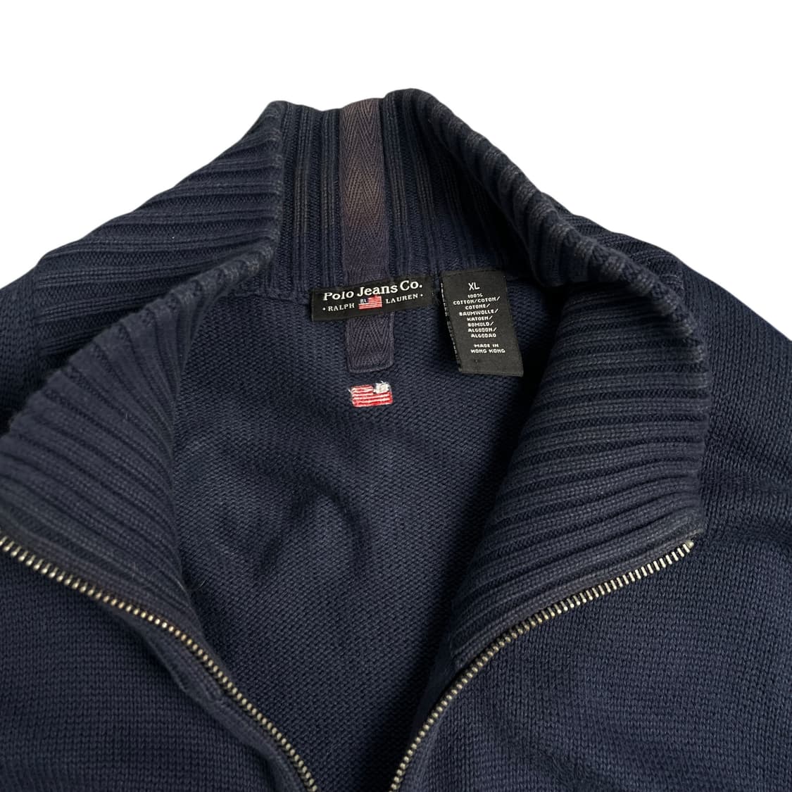 폴로 진스 RL67 쉴드 패치 니트 집업 상품이미지4