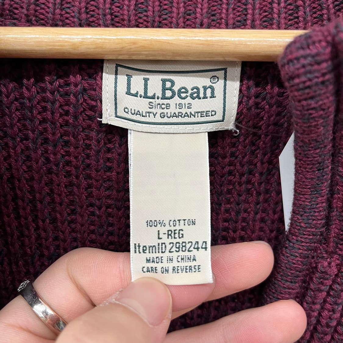 엘엘빈 니트 짚업 가디건 남L 상품이미지4