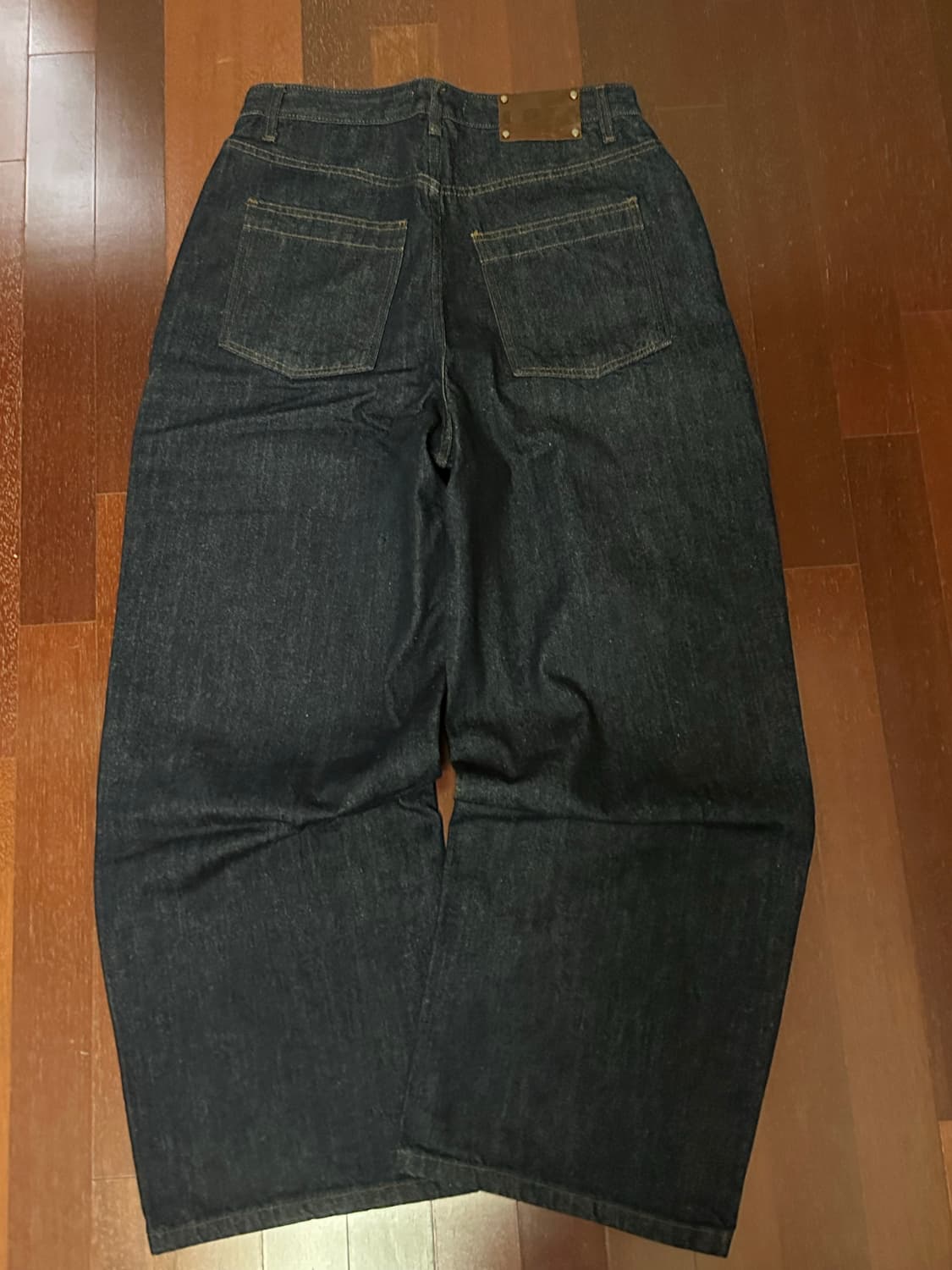 Lofi 와이드 데님 팬츠(인디고 블루) 상품이미지2