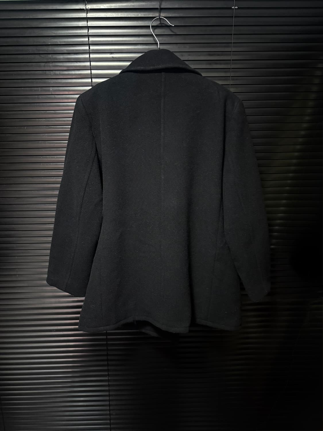 맥그리거 더블 울 피코트 더블 코트 블랙 검정 L 100 일본 하이넥 돛 상품이미지6