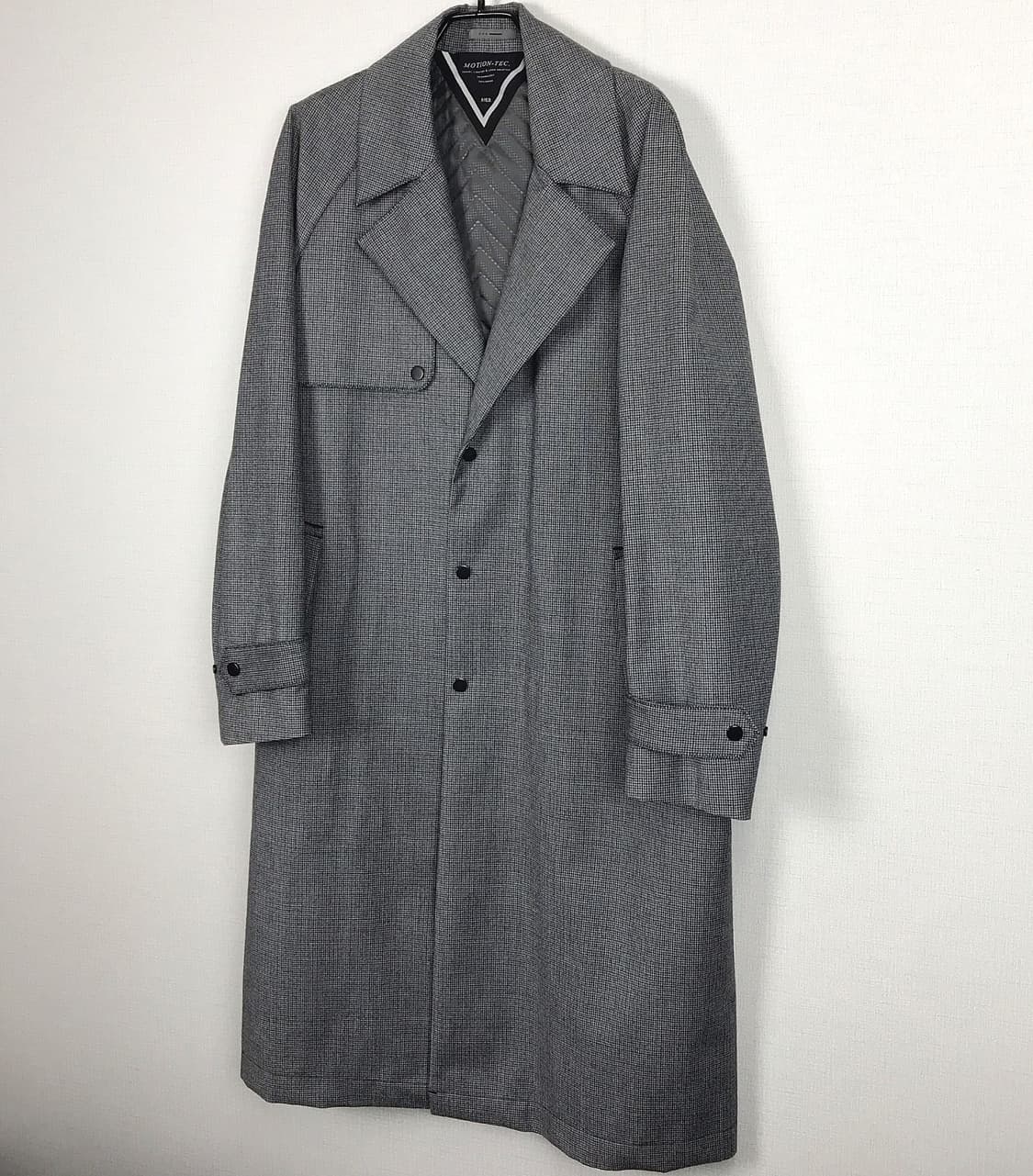 지이크 SIEG 방수 체크 트렌치코트 남성100 상품이미지4