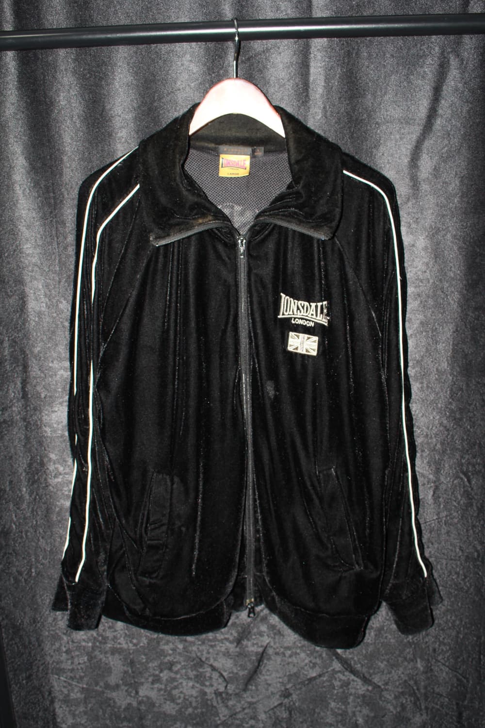 빈티지 루즈핏 벨벳 집업 상품이미지2