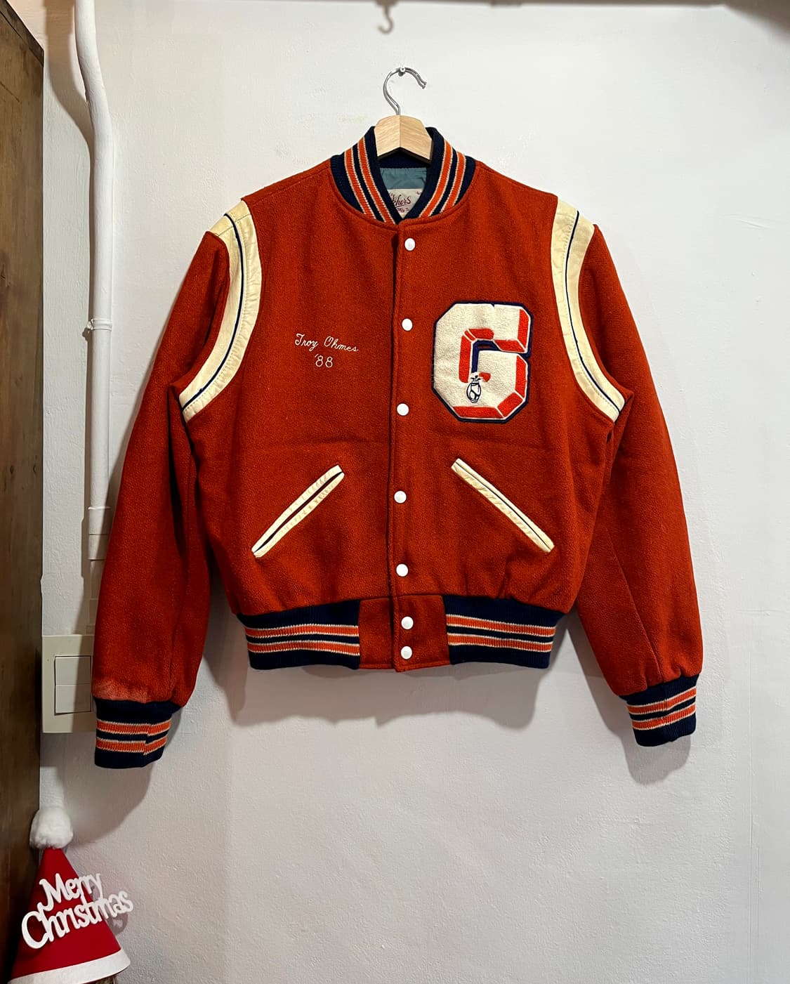 80s Hutches 울 바시티 자켓 (Made in USA) 상품이미지2