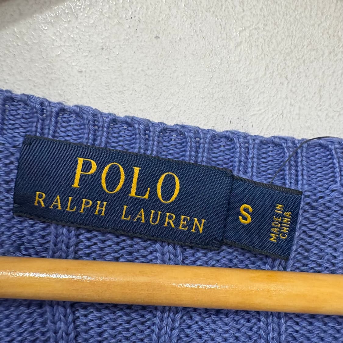 폴로랄프로렌 브이넥 꽈배기 니트 새상품 상품이미지3