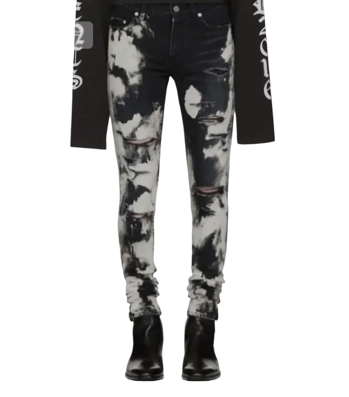 생로랑 블리치드 블랙 디스진 상품이미지1