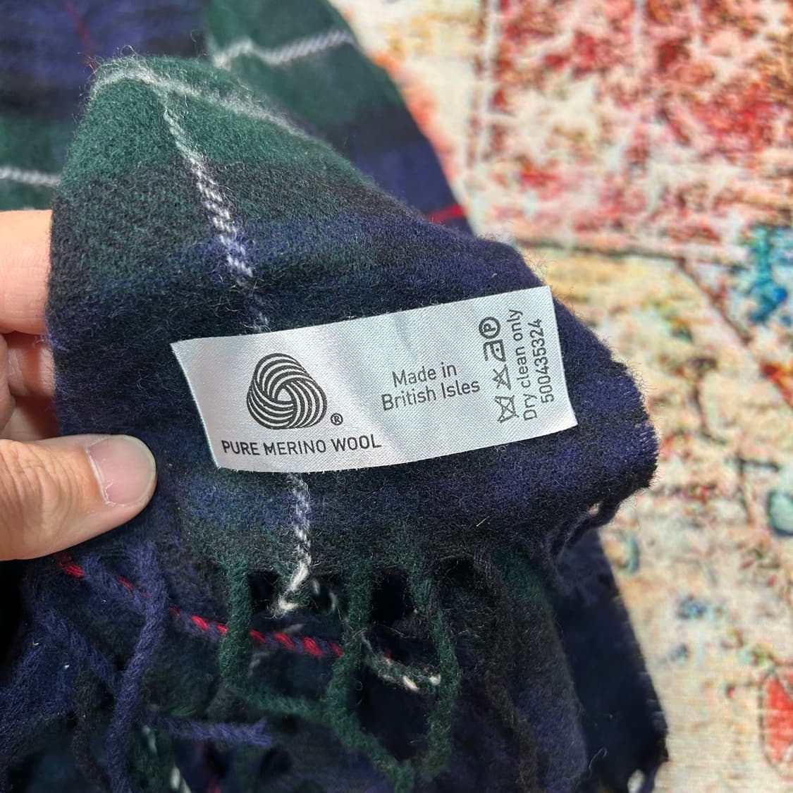 [OS] MOON 메리노 램스울 체크 머플러 상품이미지3