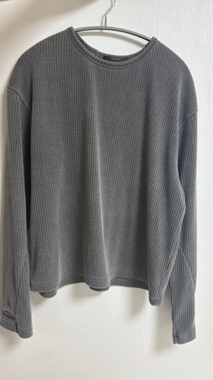 다이브인 패플서 RIBBED LONG SLEEVE (DARK GRAY) 상품이미지1
