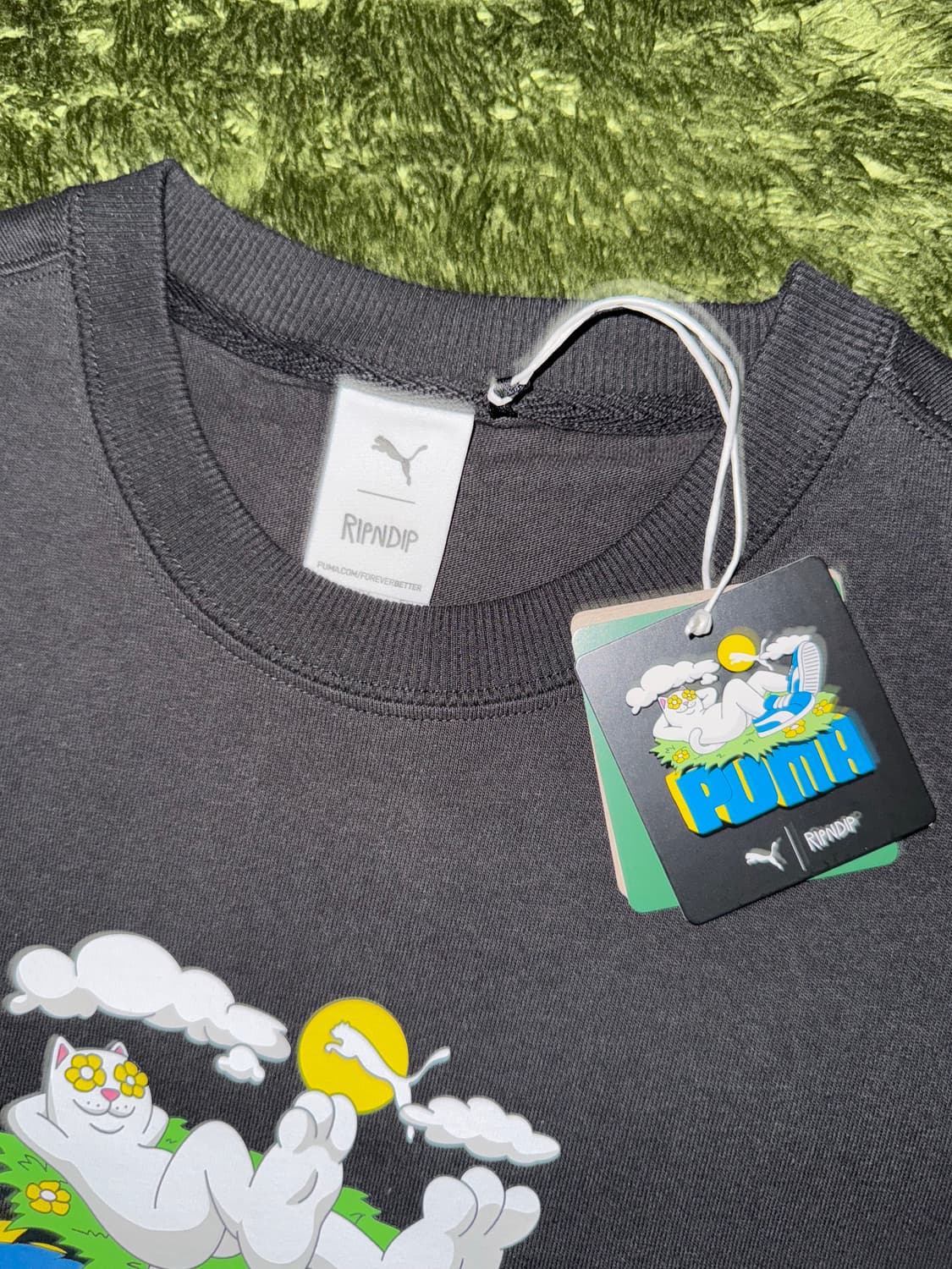[S] 푸마 X RIPNDIP 립앤딥 콜라보 릴렉스 핏 그래픽 티셔츠 상품이미지3