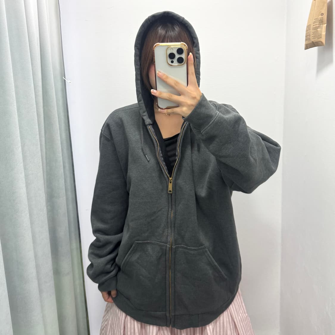 칼하트 그레이 후드집업 상품이미지3