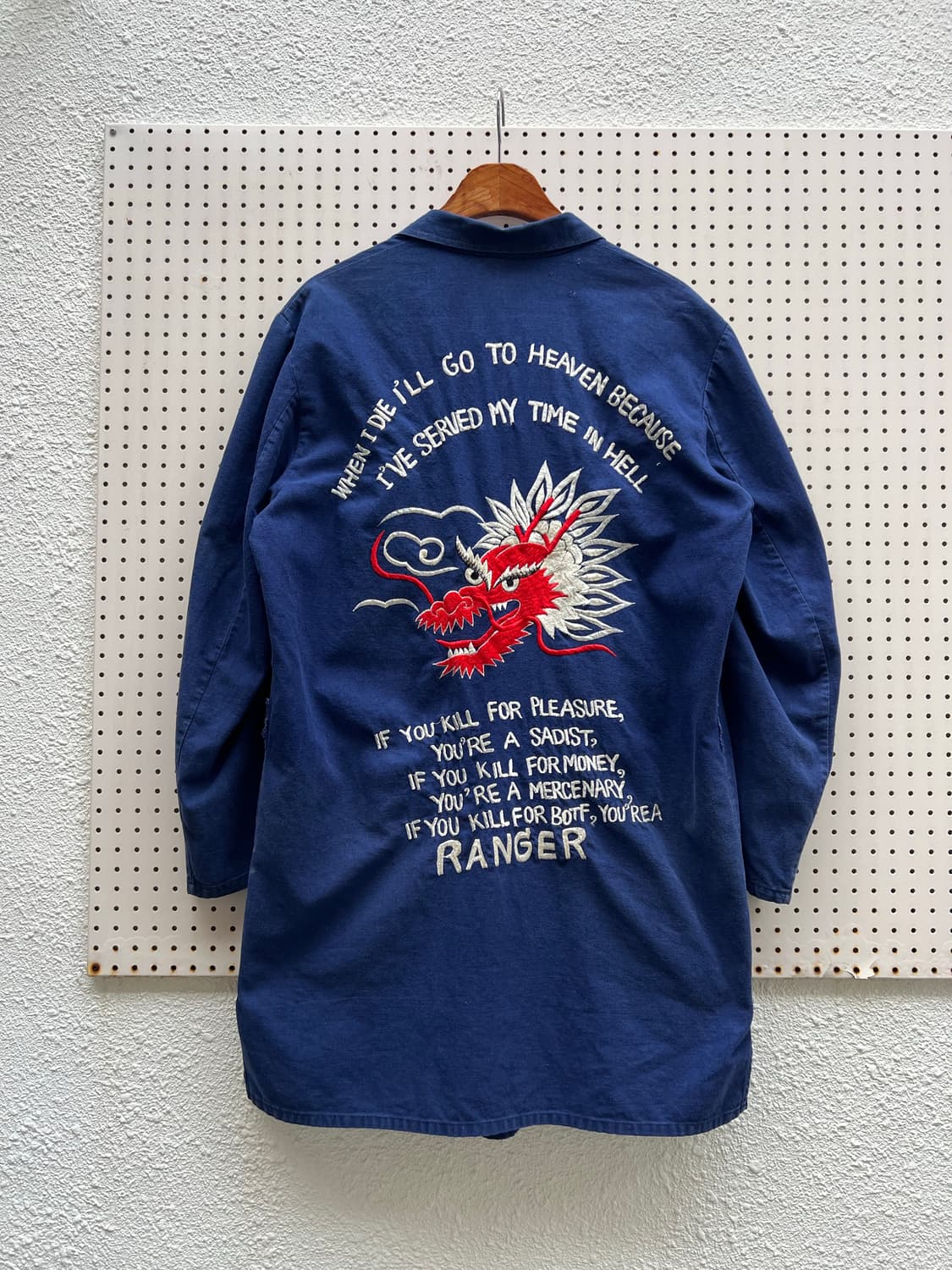 OLD VINTAGE HAND EMBROIDERED 자수프렌치워크샵코트 상품이미지2