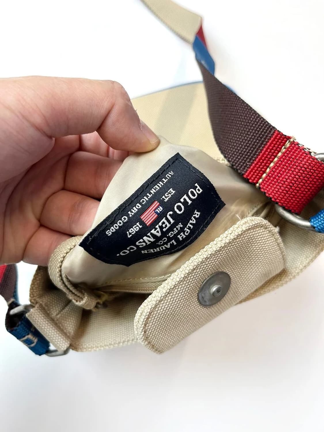 폴로진스 00s 컬러 배색 미니 크로스백 A1574 상품이미지7