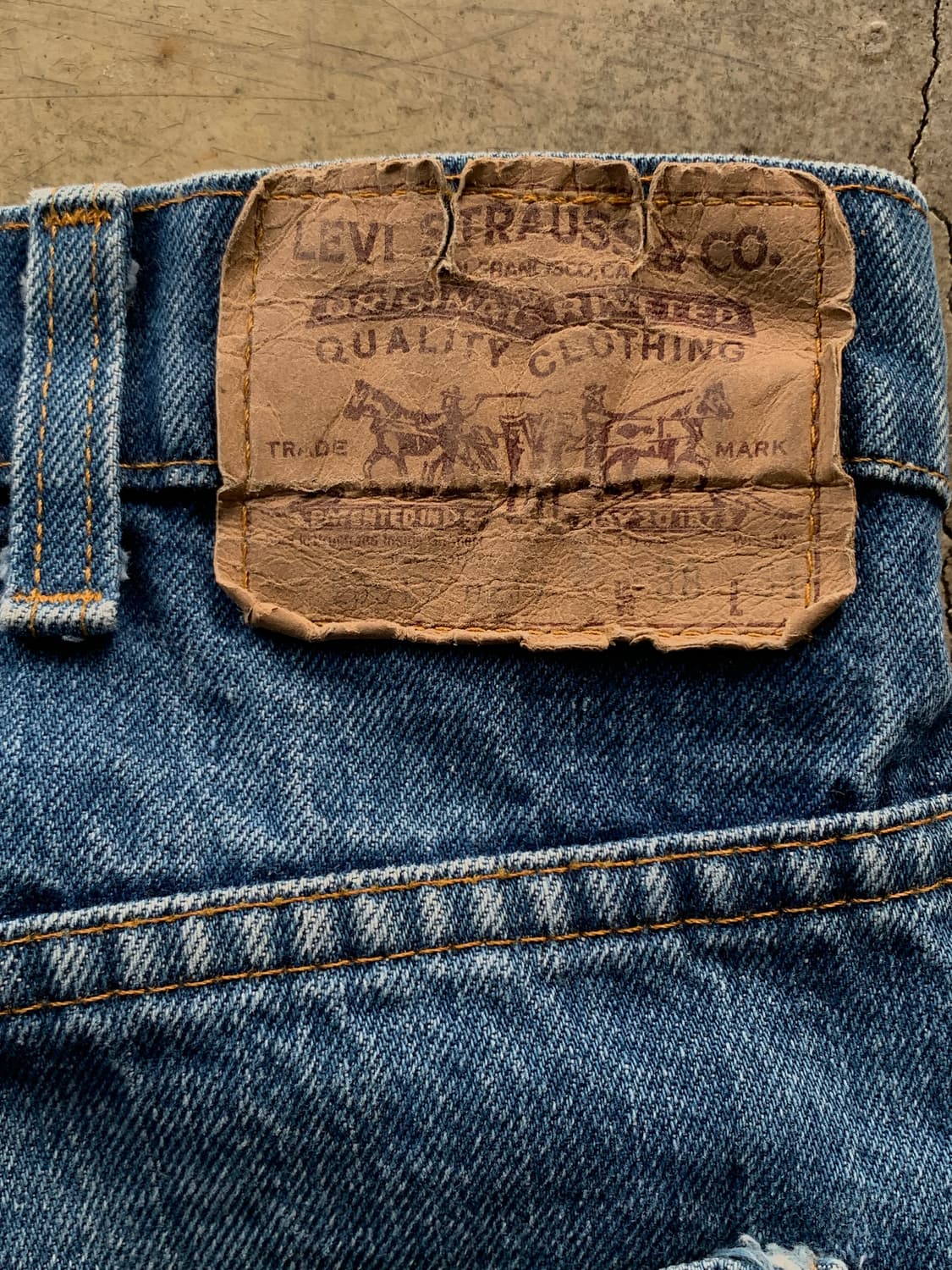 80s 리바이스 517 오렌지탭 데님 팬츠 38X31 상품이미지10
