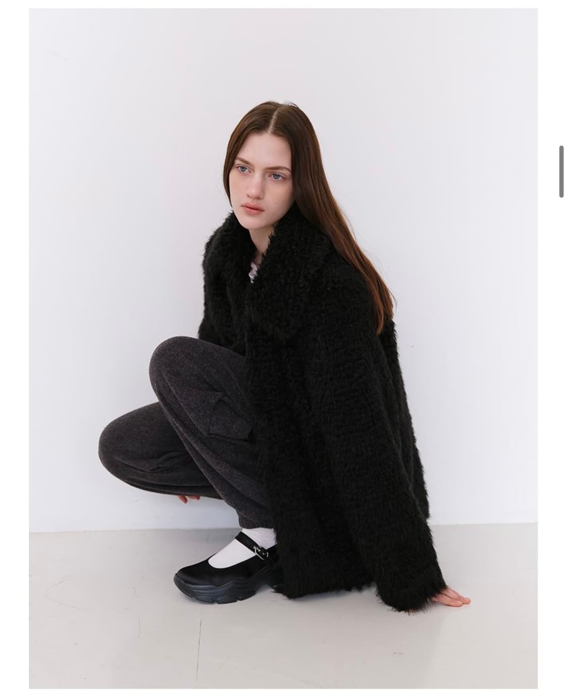 댄크디어 블랙 퍼자켓 상품이미지2