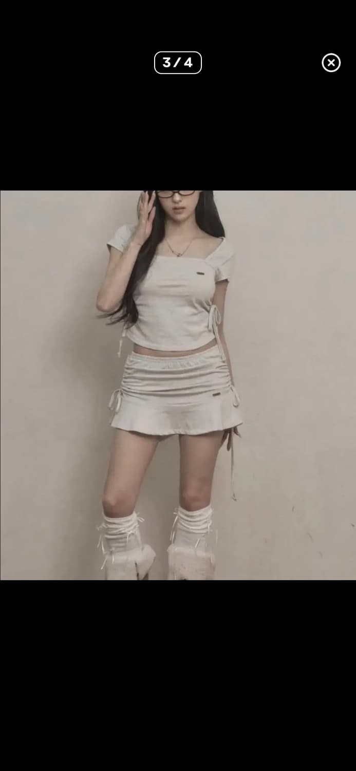 카키포인트 셔링 셋업 멜란지 새상품 상품이미지3