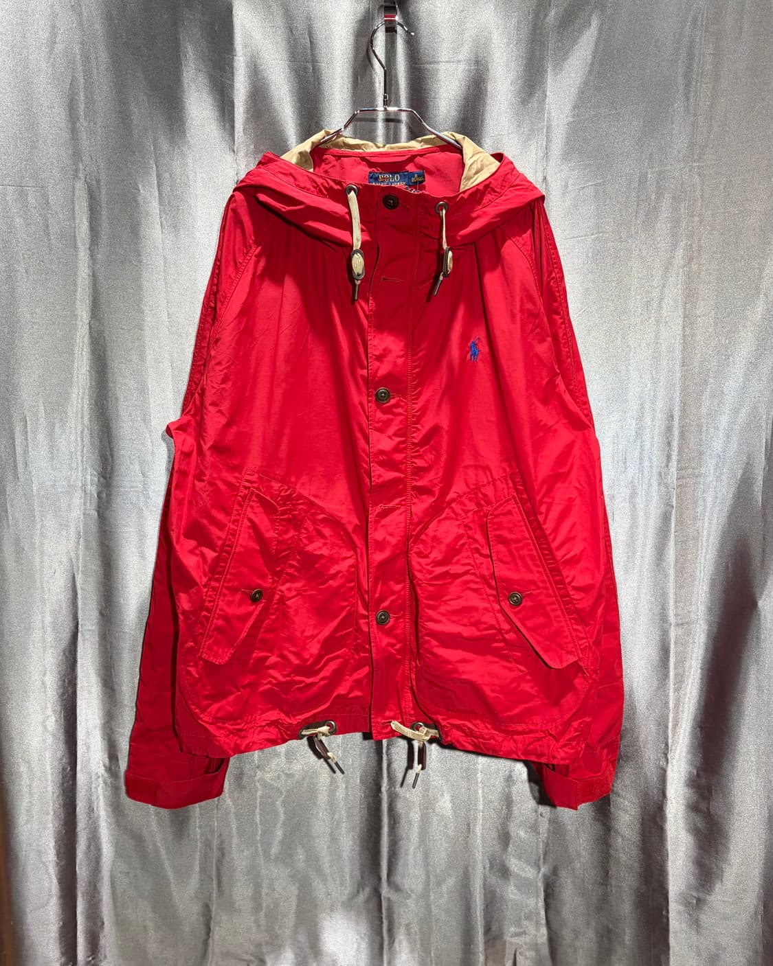 XL 폴로랄프로렌 블루포니 레드 나일론 자켓 상품이미지2