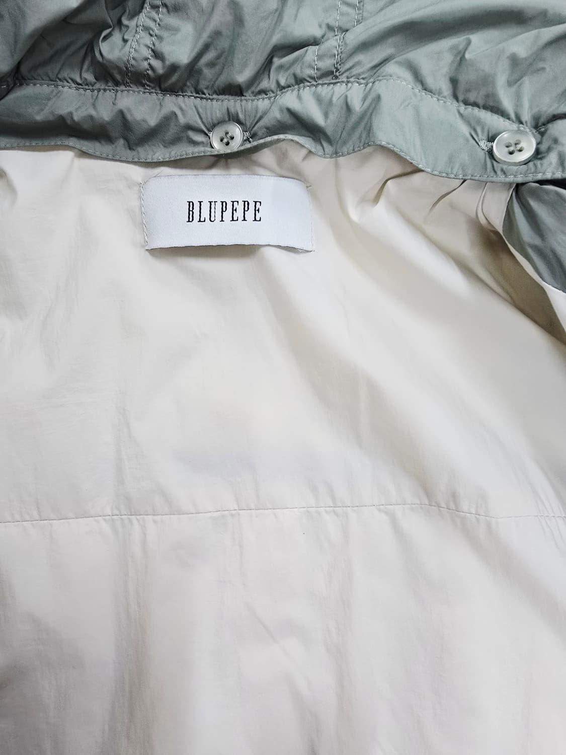 블루페페 다이아 퀼팅 후드 자켓 민트 상품이미지8