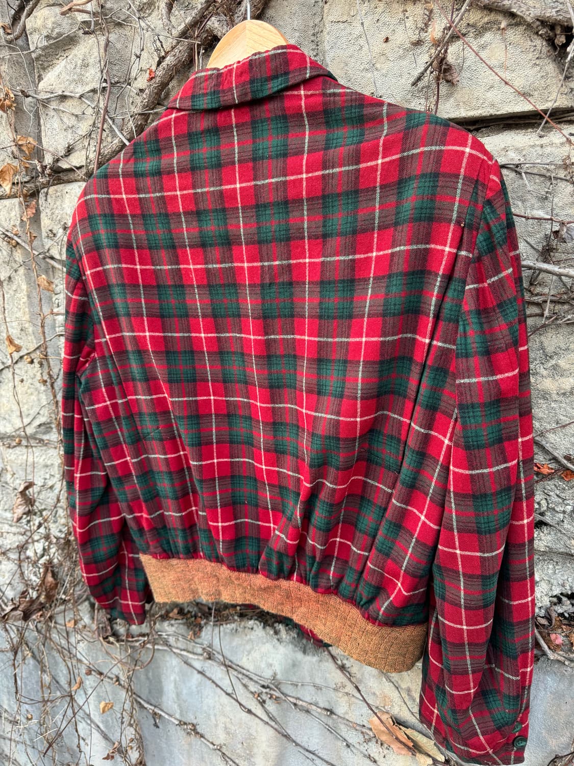 40s 펜들턴 슈퍼 빈티지 체크 울 블루종 자켓 상품이미지4