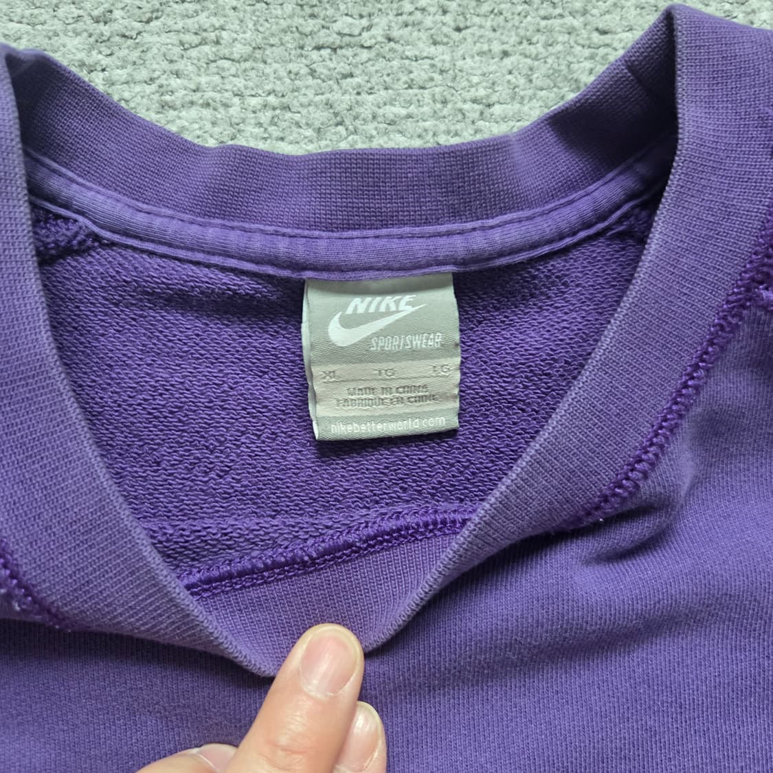 Nike 나이키 퍼플 맨투맨 L-XL(100-105) 상품이미지3