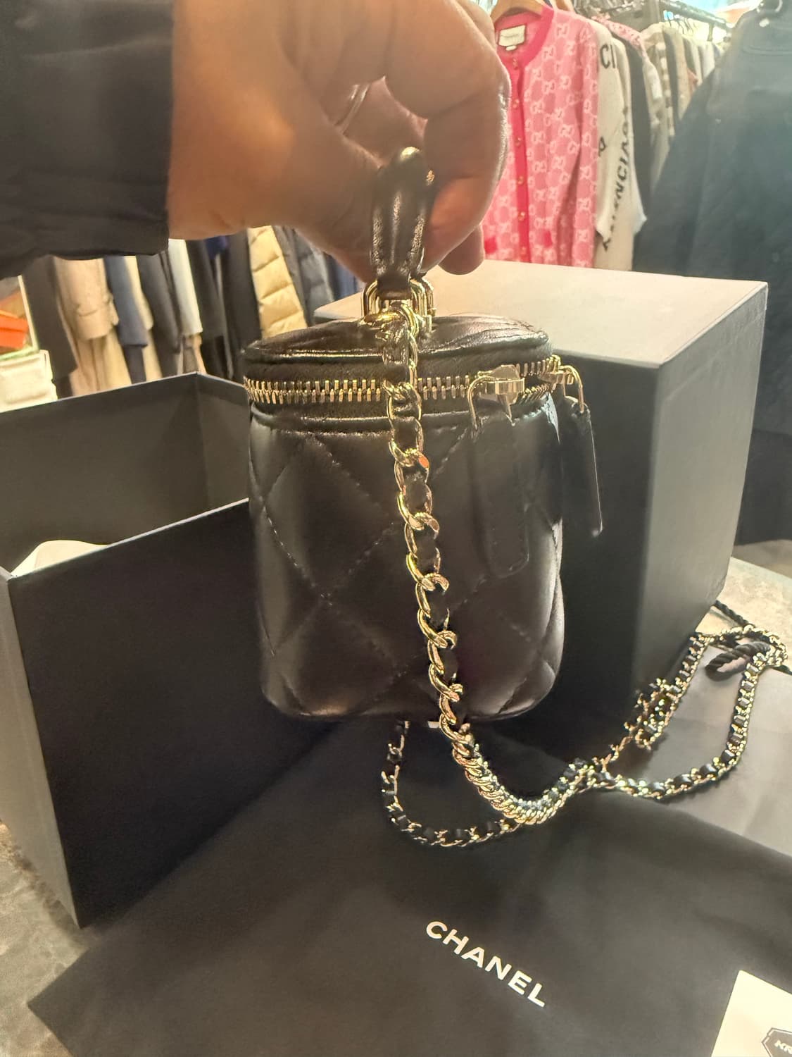 정품 샤넬 스몰 체인 코스메틱 케이스백 팝니다 상품이미지6