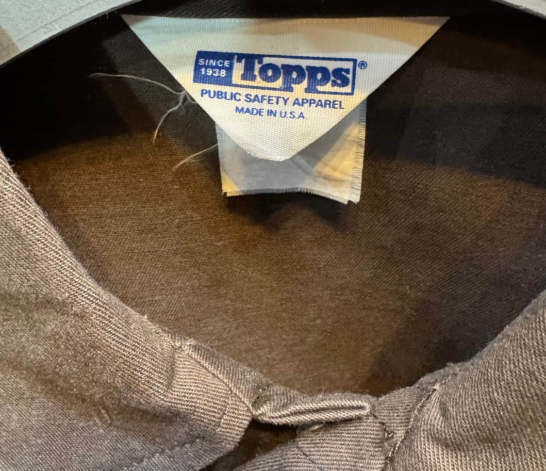 made in usa 빈티지 "Topps" 워크셔츠 L (570) 상품이미지4
