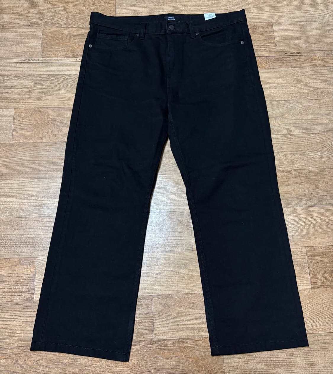 38in)무신사스탠다드 블랙 데님 팬츠 상품이미지1