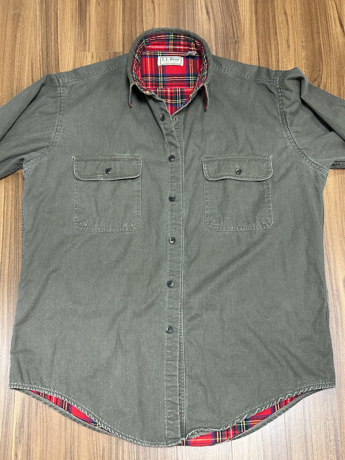 엘엘빈 헤비코튼 셔츠 M[made in USA] 상품이미지10